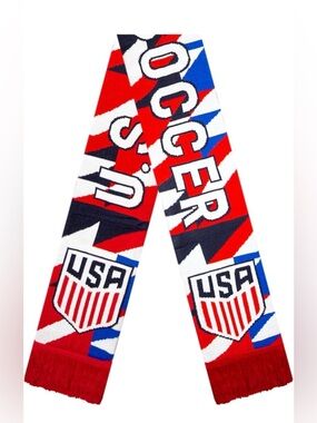 Lot of 2! Official U.S. SOCCER Double Sided Scarves Unisex